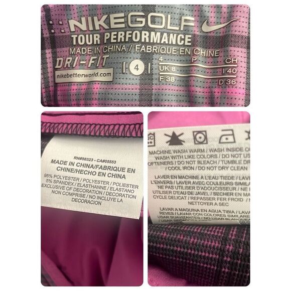 Nike Golf Tour Performance Plaid Bermuda Shorts 4 - Picture 8 of 14